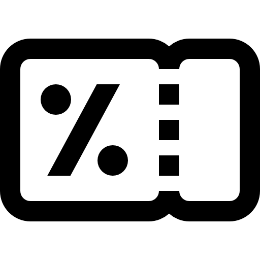 クーポン Super Basic Straight Outline icon
