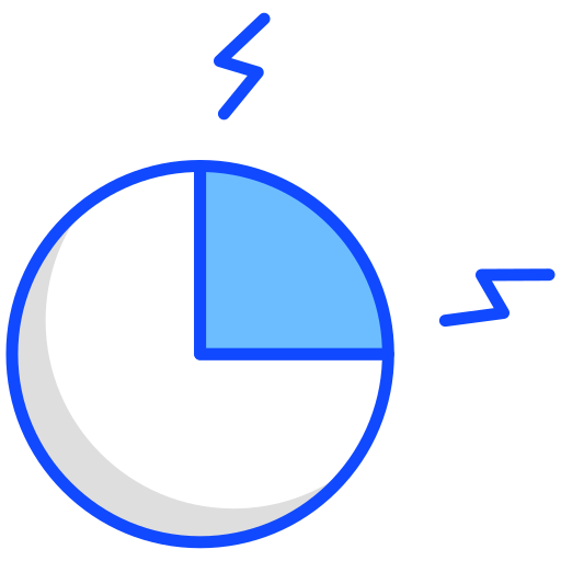 파이 차트 Generic color lineal-color icon