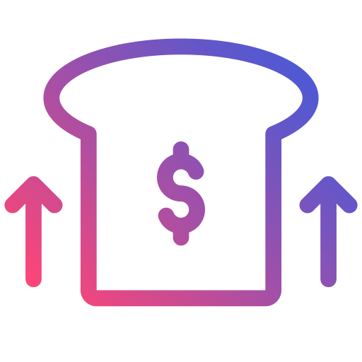 価格の上昇 Generic gradient outline icon