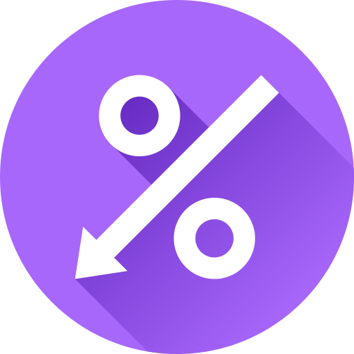 percentage Generic gradient fill icoon
