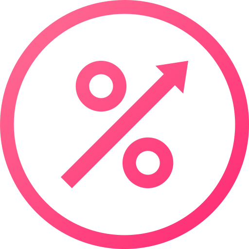 percentagem Generic color fill Ícone