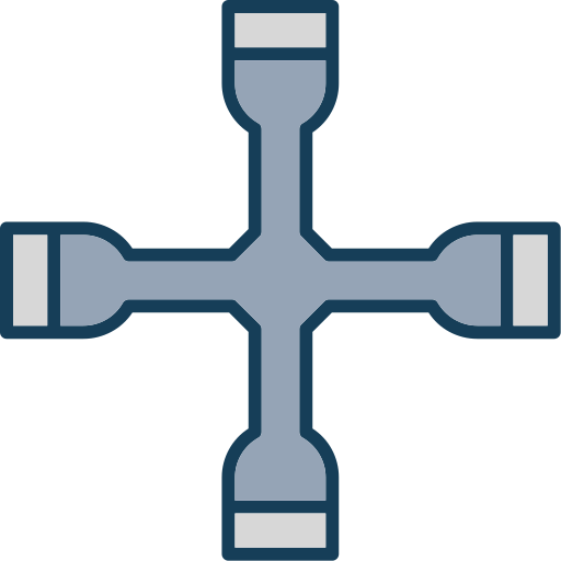 soporte de rueda Generic color lineal-color icono