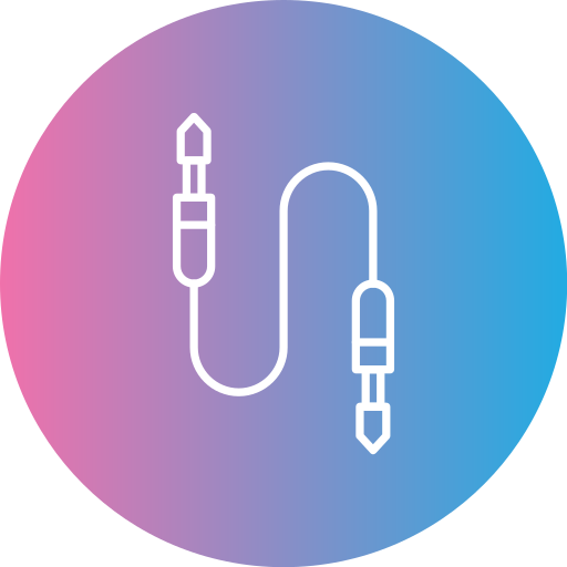 cable auxiliar Generic gradient fill icono