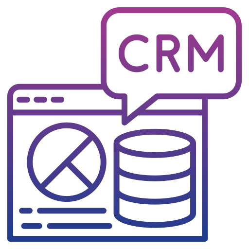 database Generic gradient outline icoon