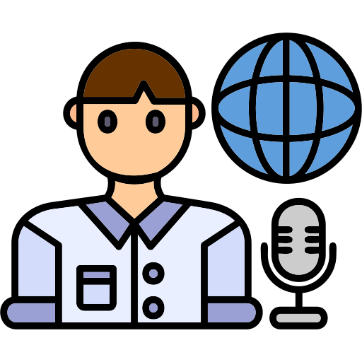 Broadcaster Generic color lineal-color icon