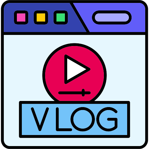 video blog Generic color lineal-color icona