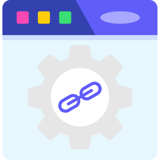バックリンク Generic color fill icon
