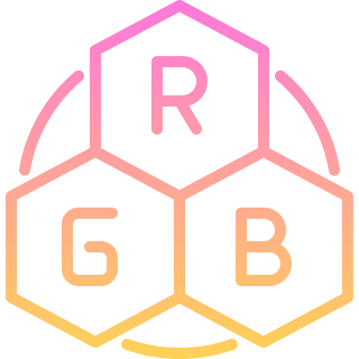 rgb Generic gradient outline icona