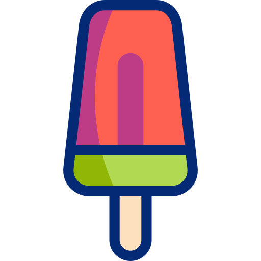 eis am stiel Basic Accent Lineal Color icon