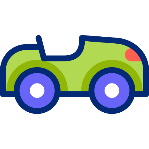 coche de juguete Basic Accent Lineal Color icono