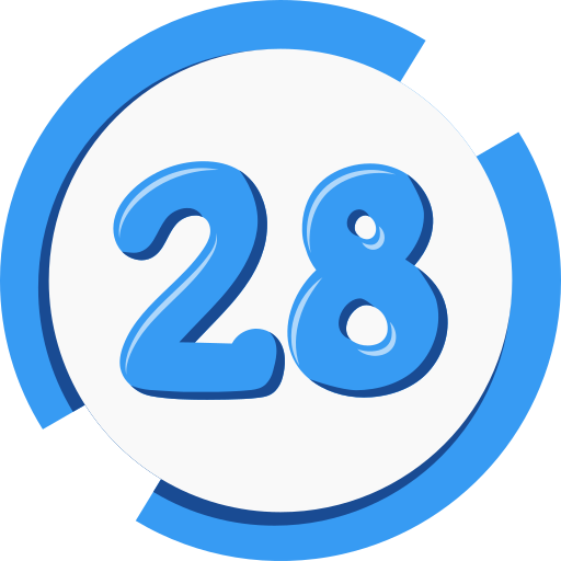 Twenty eight Generic color fill icon