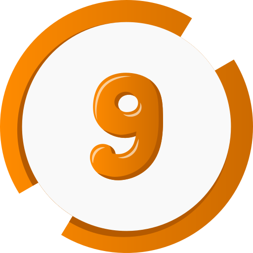 nueve Generic gradient fill icono