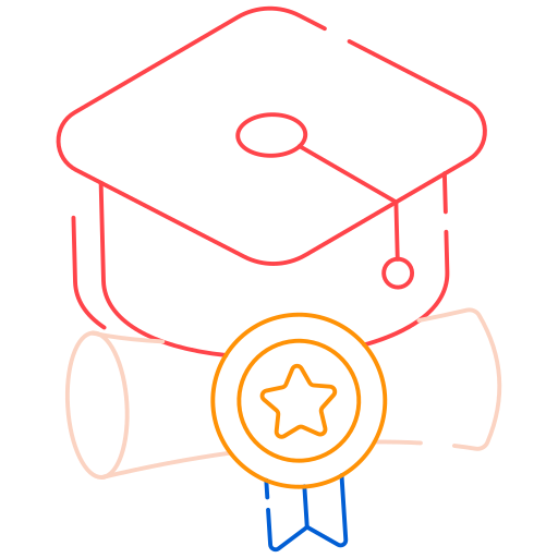 Graduate cap Generic color outline icon