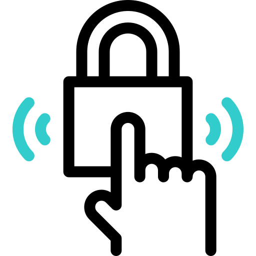 hangslot Basic Accent Outline icoon