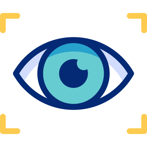 Retina scanner Basic Accent Lineal Color icon