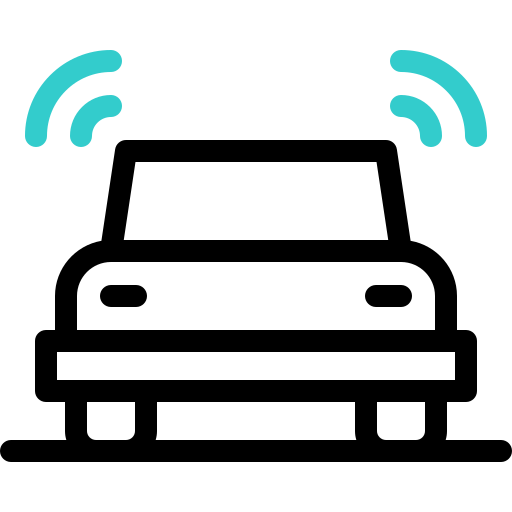 자동차 알람 Basic Accent Outline icon