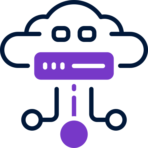 cloud-server Generic color lineal-color icon