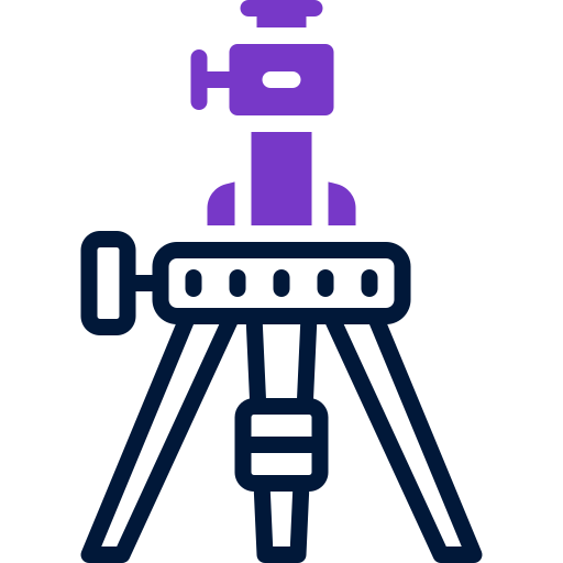 Camera tripod Generic color lineal-color icon
