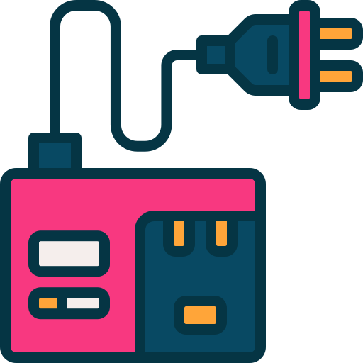 充電器 Generic color lineal-color icon