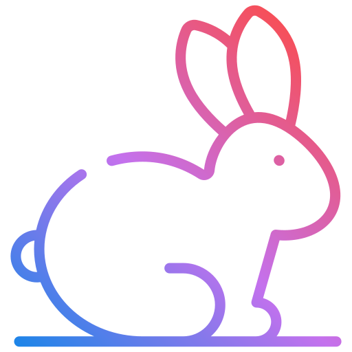토끼들 Generic gradient outline icon