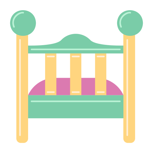 baby bed Generic color fill icoon