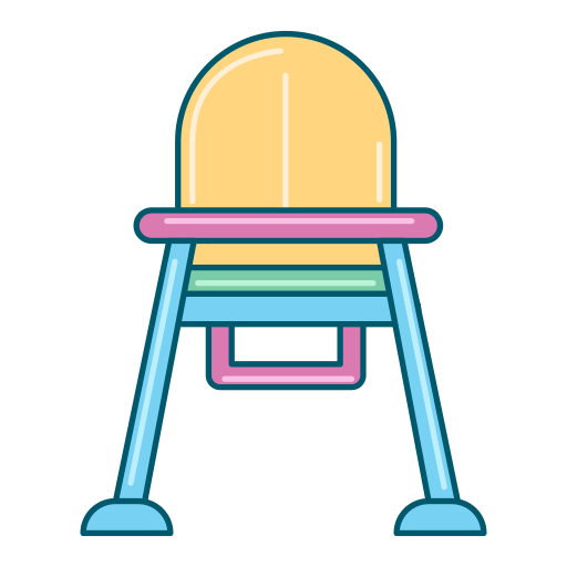 Baby chair Generic color lineal-color icon