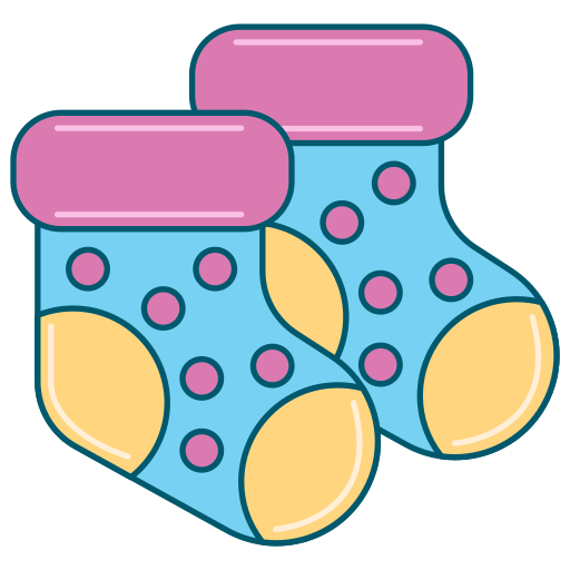 calcetines de bebe Generic color lineal-color icono