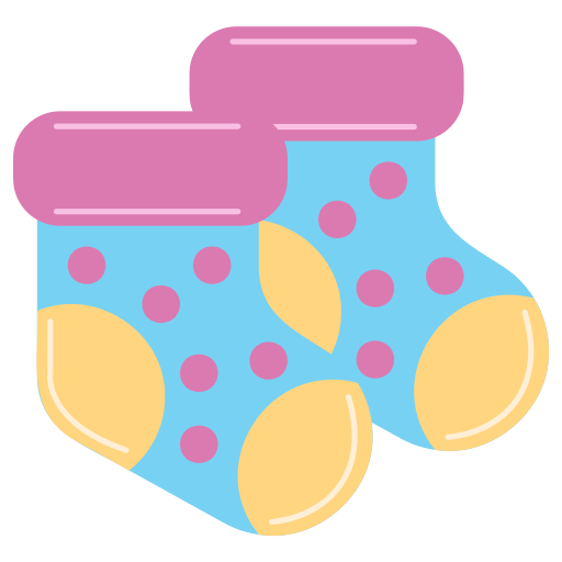 calcetines de bebe Generic color fill icono