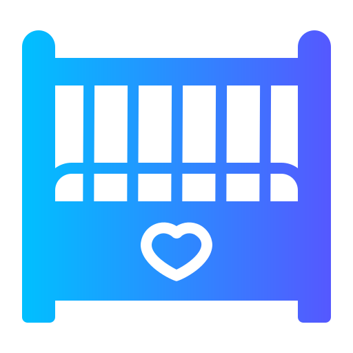 Baby bed Generic gradient fill icon