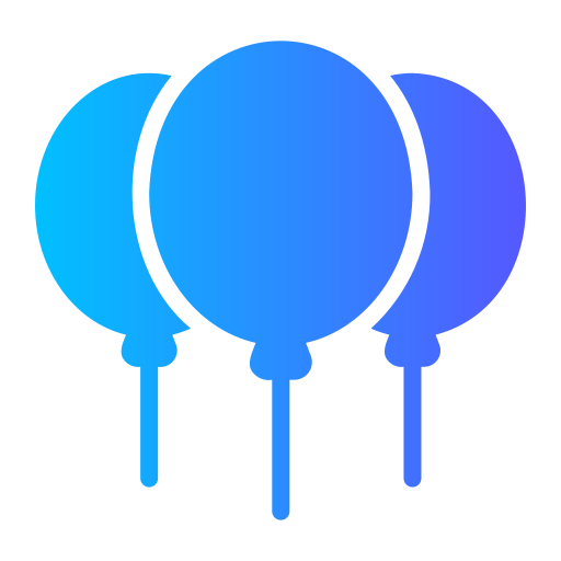 Balloons Generic gradient fill icon