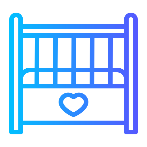 baby bed Generic gradient outline icoon