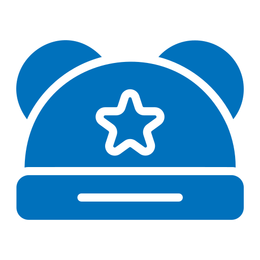 czapka dziecięca Generic color fill ikona