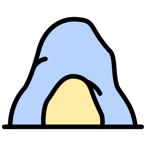 洞窟 Generic color lineal-color icon