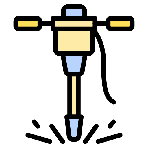 Jack hammer Generic color lineal-color icon