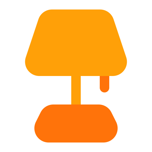 Desk lamp Generic color fill icon