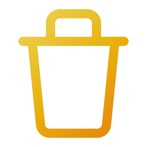 Trash Generic gradient outline icon