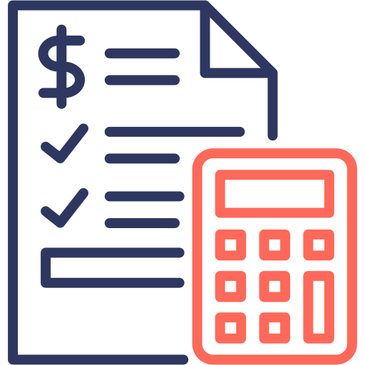 Tax calculate Generic color outline icon