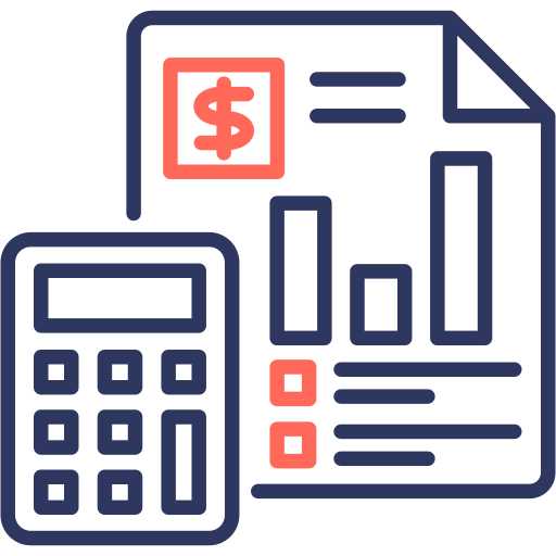 Financial report Generic color outline icon