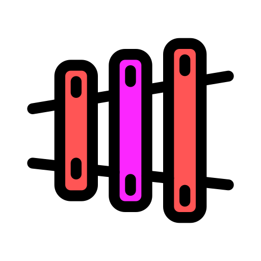 xilófono Generic color lineal-color icono