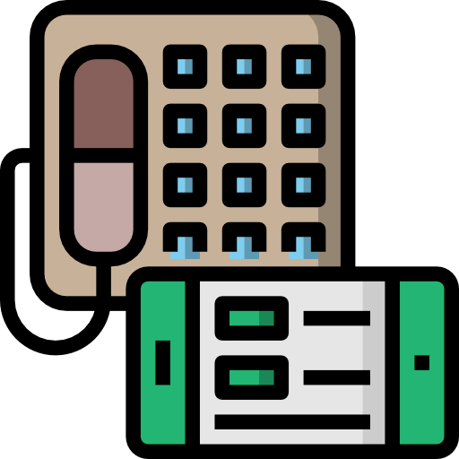 telefon Surang Lineal Color ikona