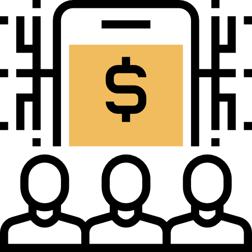 은행가 Meticulous Yellow shadow icon