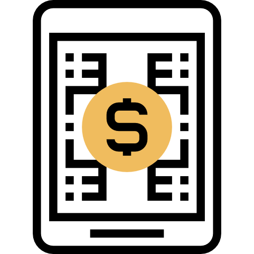simbolo del dollaro Meticulous Yellow shadow icona