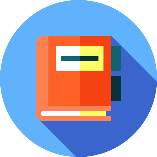 Notebook Flat Circular Flat icon