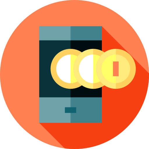 transferencia de dinero Flat Circular Flat icono