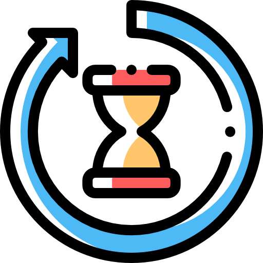Spend time Detailed Rounded Color Omission icon