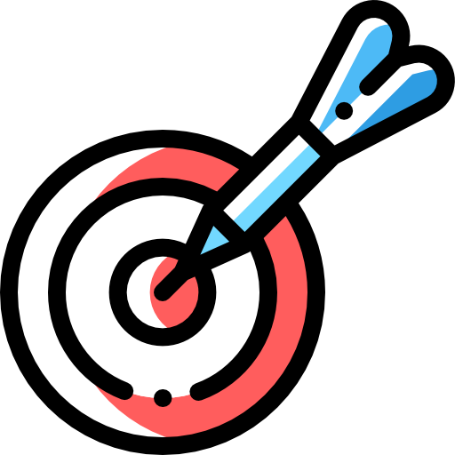 Darts Detailed Rounded Color Omission icon