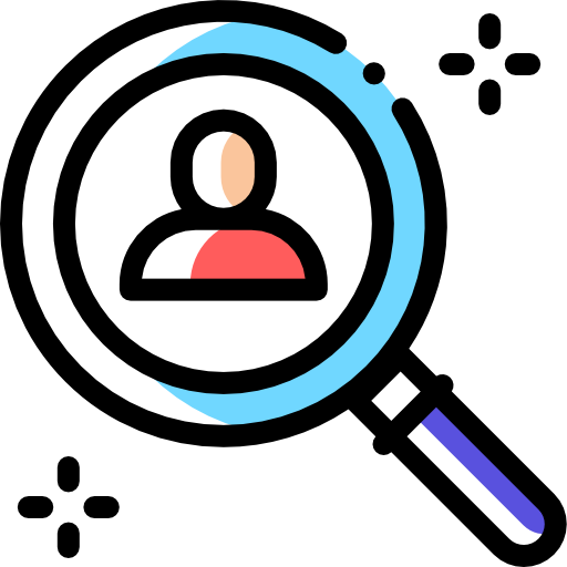 Find my friend Detailed Rounded Color Omission icon