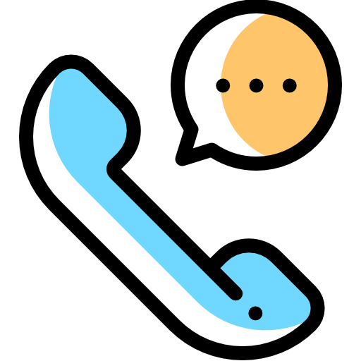 전화 Detailed Rounded Color Omission icon