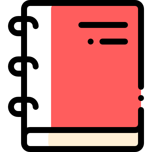Notebook Detailed Rounded Color Omission icon