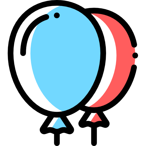 풍선 Detailed Rounded Color Omission icon